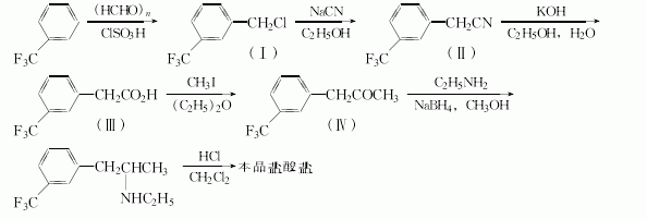 fenfluramine 首页 化学品 氯苯丙胺