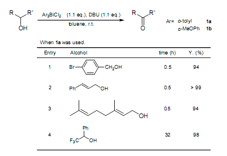 0]十一烷-7-烯(dbu)可以将醇氧化为醛和酮1.