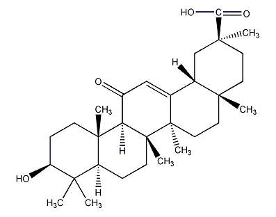 甘草次酸|glycyrrhetic acid|471-53-4|参数,分子结构式,图谱信息 –