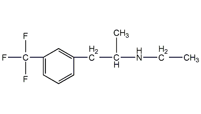 氯苯丙胺|fenfluramine|458-24-2|参数,分子结构式